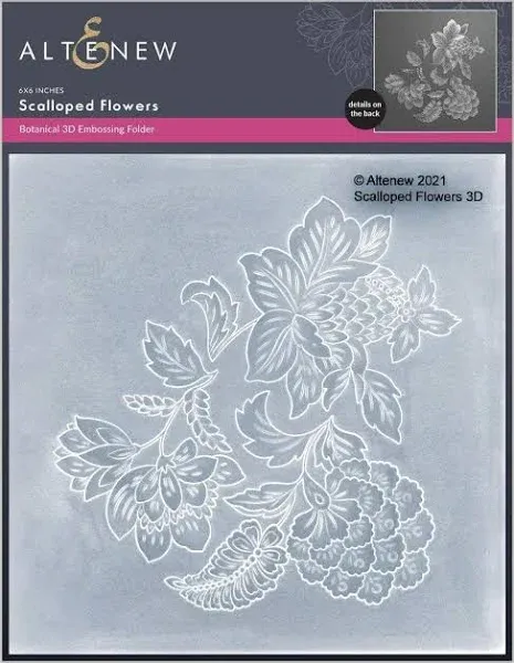 Altenew Scalloped Flowers 3D Embossing Folder