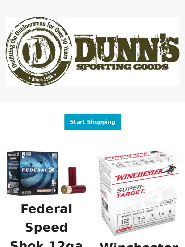 Dunn's Sporting Goods - Federal Speed Shok Rebate About Over!!