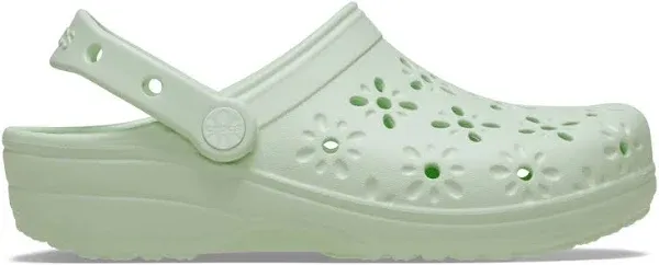 Crocs Women's Classic Floral Cut Out Clog