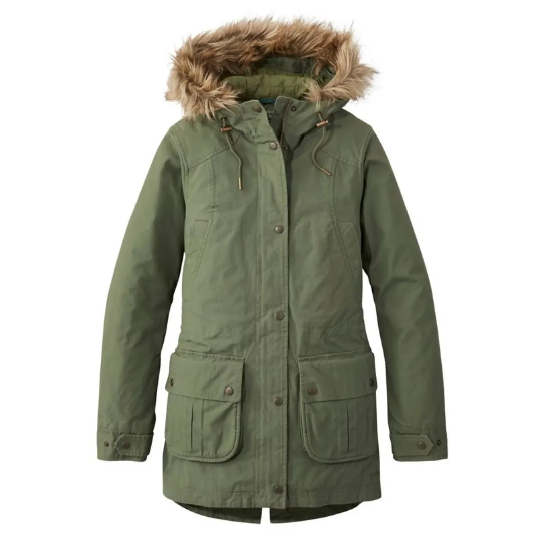 Women's East End Parka Black Large, Cotton/Nylon L.L.Bean