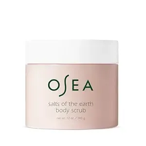 OSEA - Salts of the Earth Body Scrub, 12 oz, Pink Himalayan Salt Scrub, Clean Beauty & Vegan Body Care