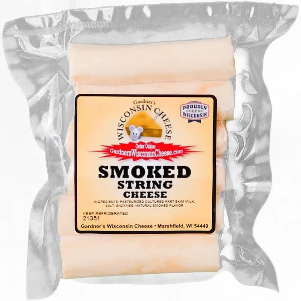 Smoked String Cheese from Gardners Wisconsin Cheese & Sausage