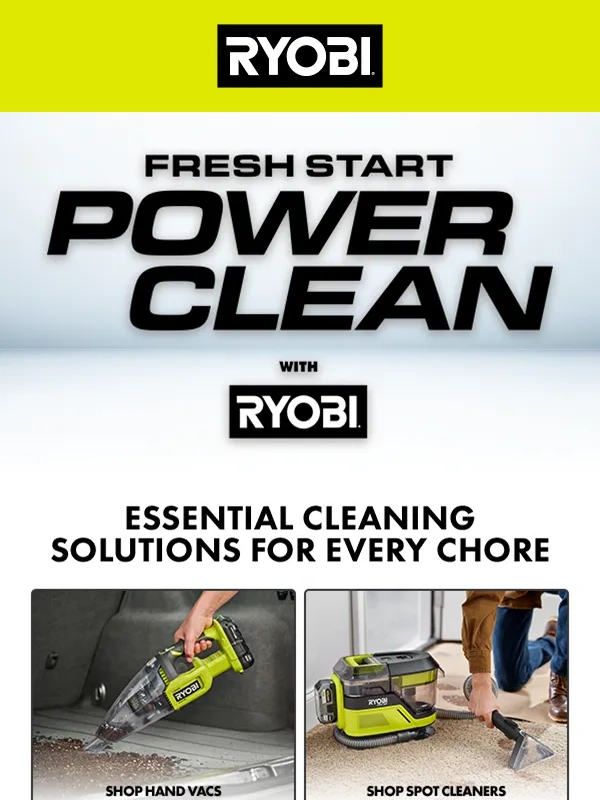 RYOBI - Spring into Cleaning
