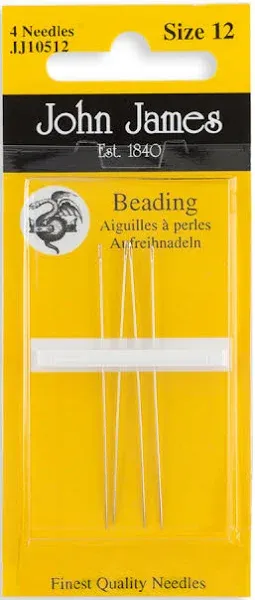John James Beading Hand Needles Size 12