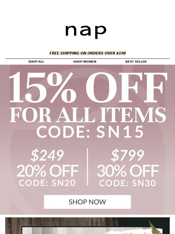 NAP Loungewear - Everything is on sale