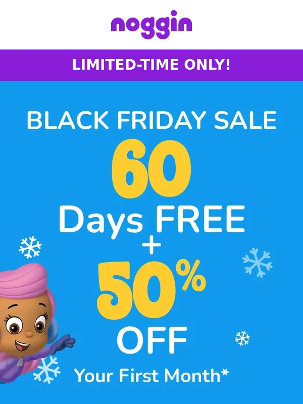 Noggin - BLACK FRIDAY SALE! ? 60 days FREE + a FREE gift?!