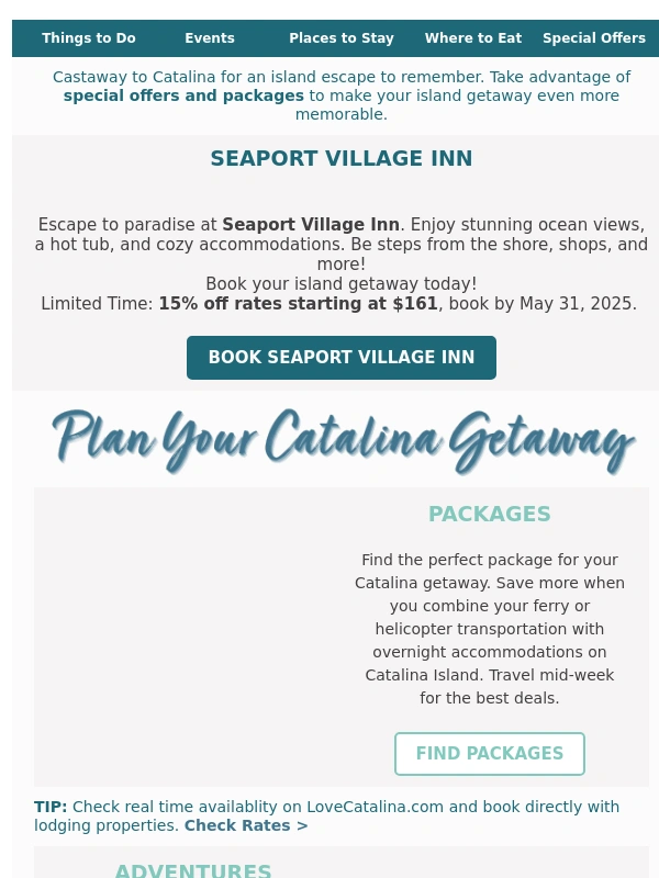 Catalina Island - Castaway to Catalina Island