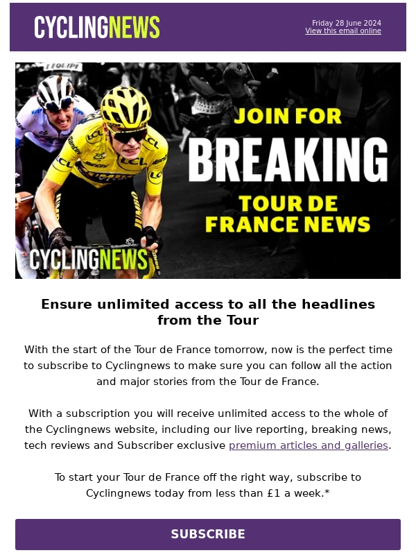 Cycling Weekly - Are you ready for the Tour de France Grand Départ?