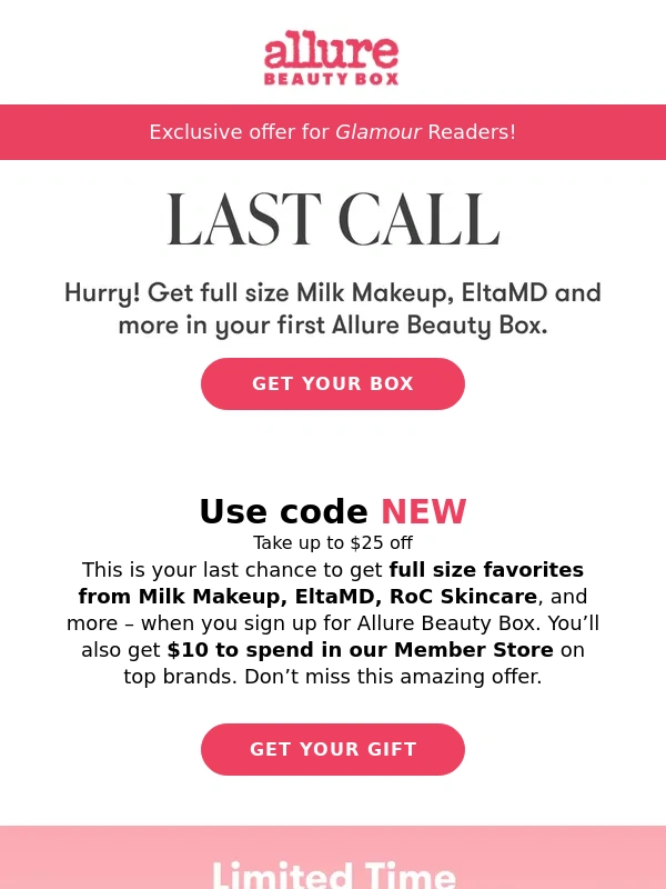 Allure Beauty Box - Get Full-Size Milk Makeup,EltaMD & More for only $20
