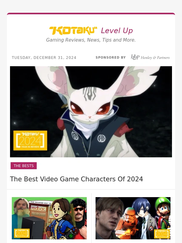Kotaku - The Best Video Game Characters Of 2024