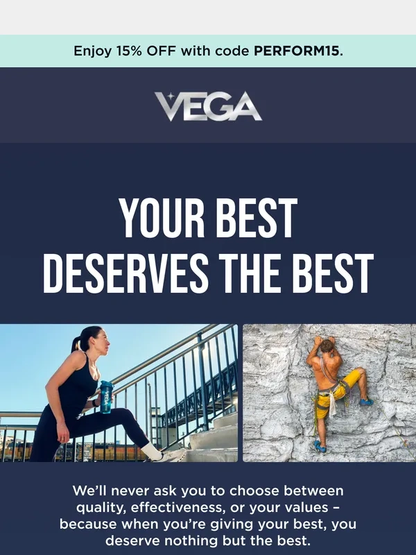 Vega - Powered By Plants,Backed By Science