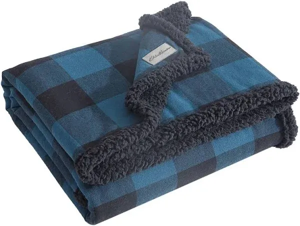 Eddie Bauer Cabin Plaid Reversible Throw Blanket