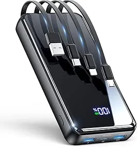 YILANS 42800mAh Power Bank Built-in Cable w/6 Output & 2 Input