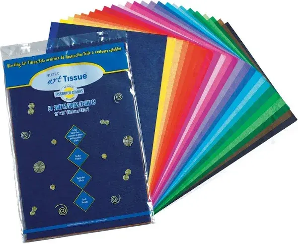 Pacon Spectra Art Tissue 12 x 18 Assorted 50/Pack