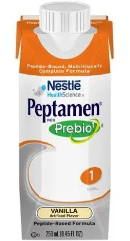Nestle Peptamen with Prebio 1 Oral / Tube Feeding Formula | Vanilla | 250ml Carton | 24/Case | #10798716181850