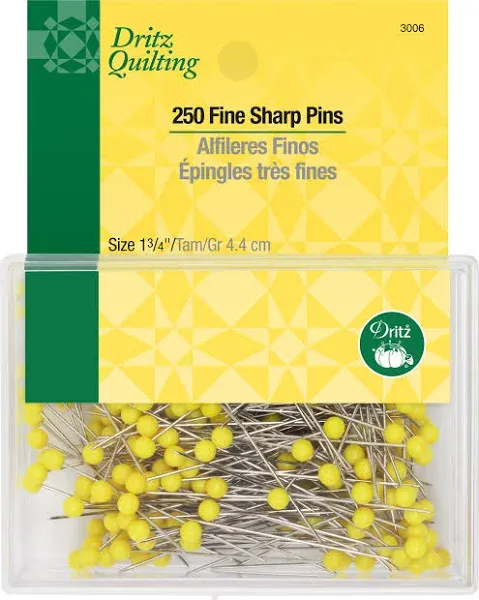 Dritz Quilting Fine Sharp Pins