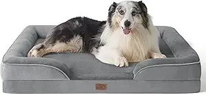 Bedsure - Orthopedic Dog Bed, XL Washable, Extra Large Dogs, Grey