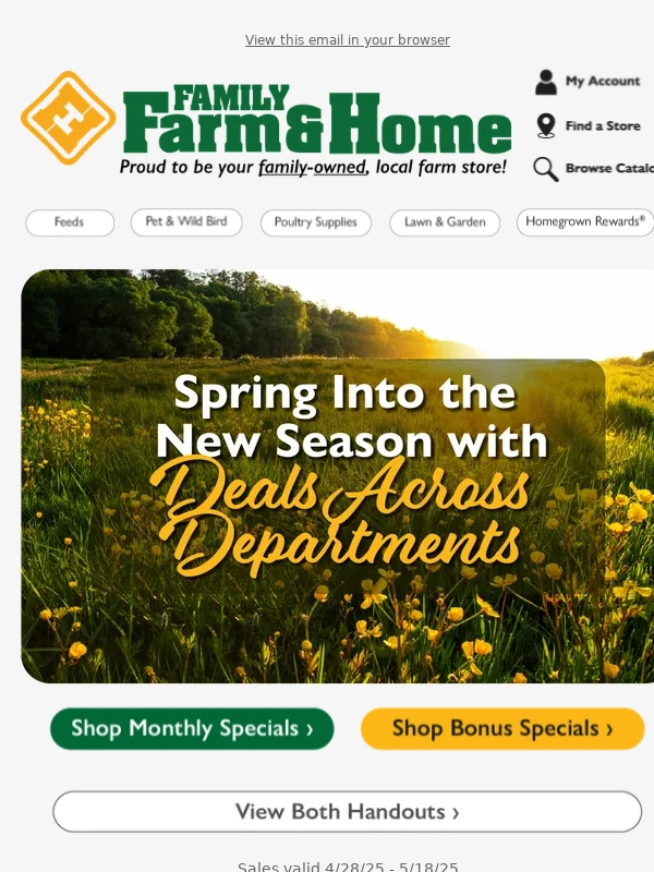 Family Farm and Home - Dial Up the Deals on L&G Essentials! ?