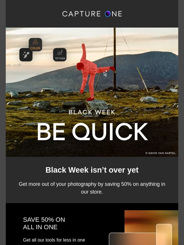 Capture One - You can still save 50% on everything