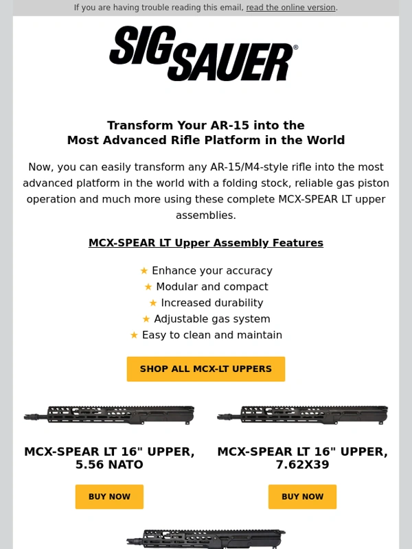 Sig Sauer - Transform Your Rifle into the Most Advanced Platform in the World