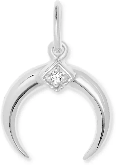 Kendra Scott Cresent Horn Charm Sterling Silver