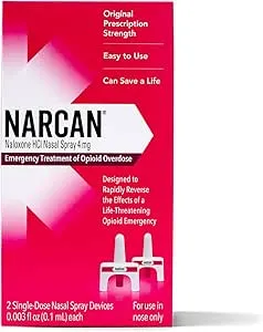 NARCAN - Nasal Spray 4 mg, 2 Single-Dose Devices, Emergency Treatment of Opioid Overdose