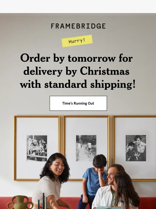 Framebridge - Time’s running out!