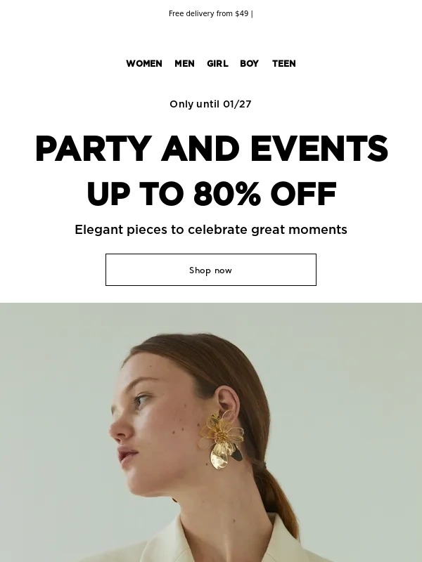 Mango Outlet - Garments and accessories for celebrations