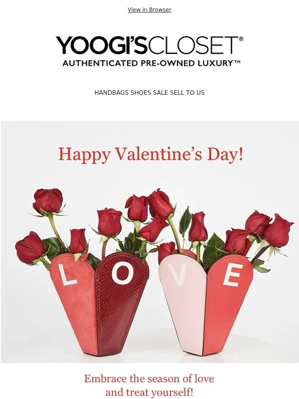 Yoogi's Closet - Happy Valentine's Day from Yoogi's Closet!