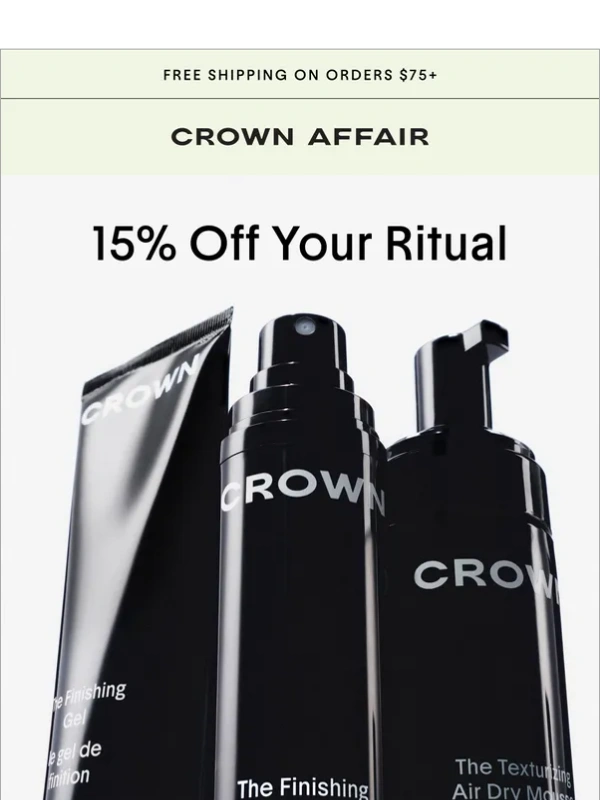 Crown Affair - Styled Strands,15% Off