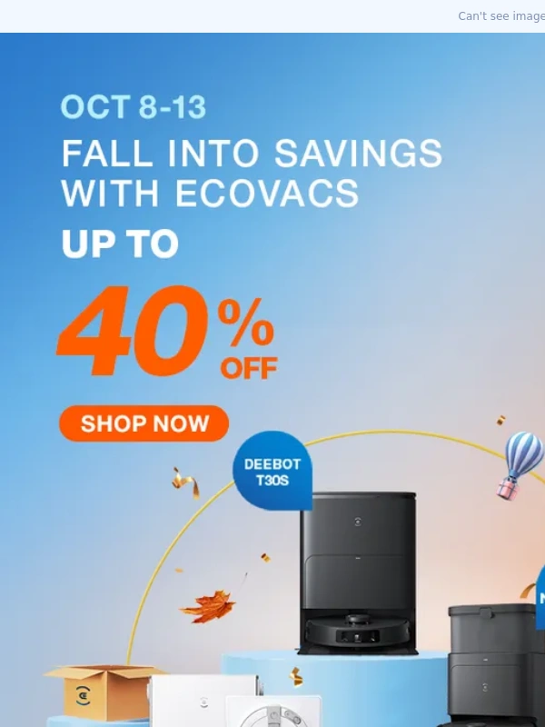 Ecovacs - Up to 40% OFF Saving is now on!