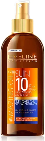 Eveline Cosmetics Amazing Oils Sun Care Oil with Tan Accelerator SPF10