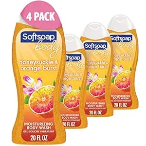 Softsoap - Honeysuckle & Orange Burst Body Wash, 20 Ounce, 4 Pack