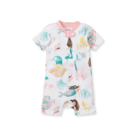 Burt's Bees Baby Magical Mermaids Organic Baby Sleeper Romper