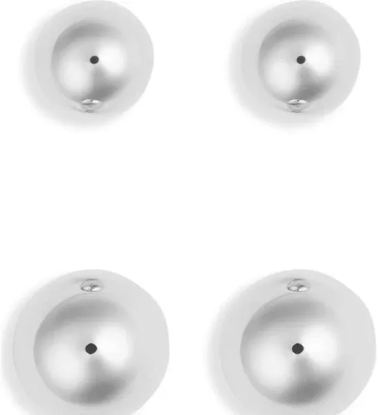 Nordstrom Sterling Silver Plated Demi Fine Stud Earrings