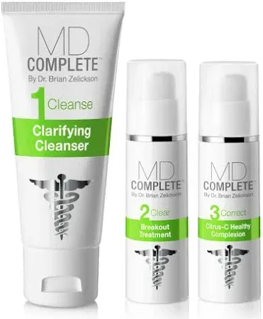 MD Complete 3-Step Acne Clearing System