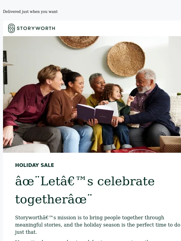 Story Worth - The perfect gift for any holiday