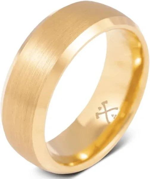 Manly Bands Men's Tungsten Wedding Ring with Domed Bevel