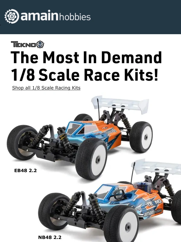 AMain Hobbies - The Most In Demand 1/8 Scale Race Kits!