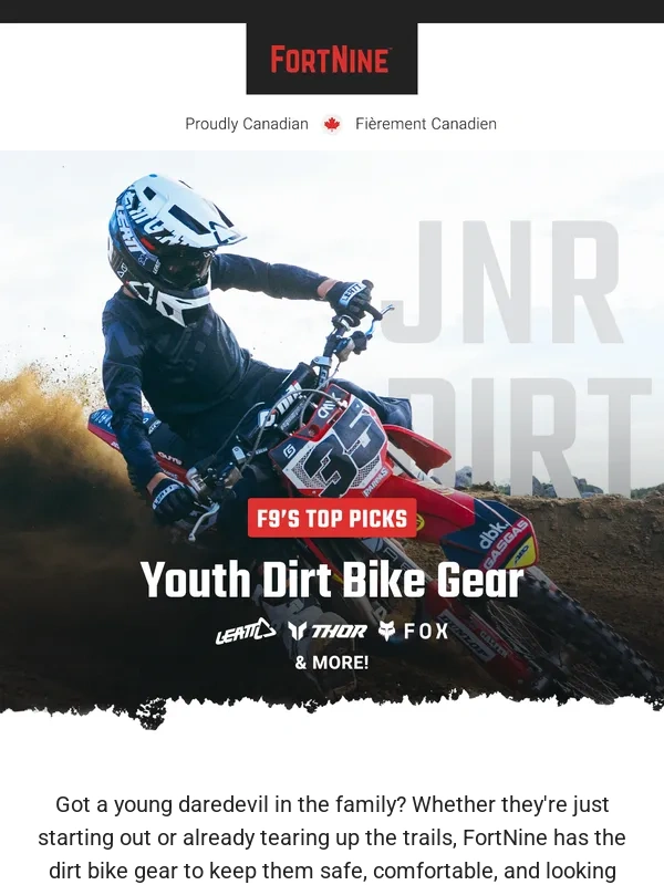 Fortnine - F9's Top Picks: Youth Dirt Bike Gear ⛰️