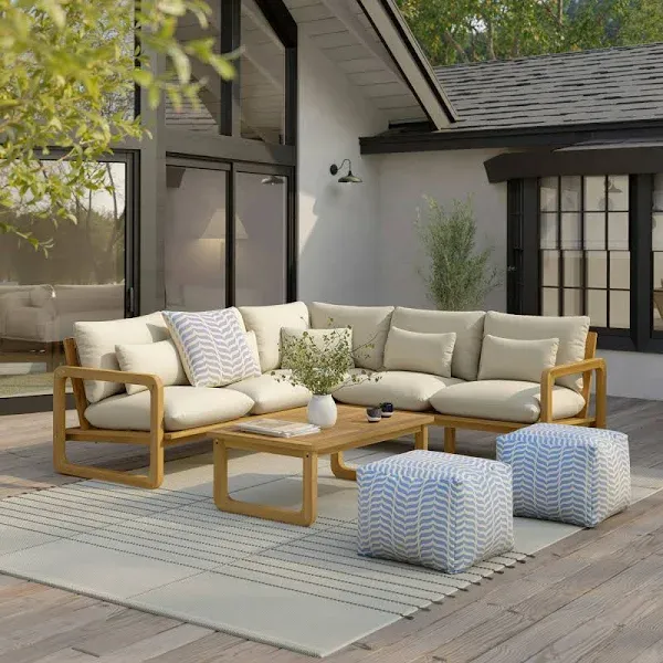 Article Outdoor Sectional Sofa Coffee Table Set