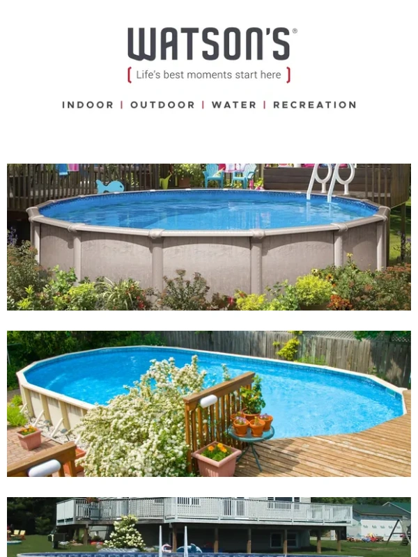 Watson's - $49/Month Gets You Swimming This Summer