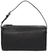 90s Baguette Leather Shoulder Bag In Black