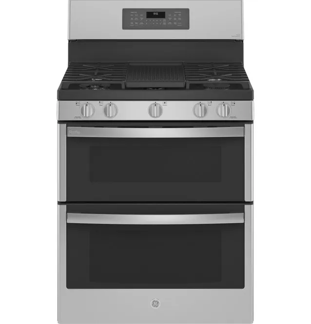 GE Profile 30" Free-Standing Gas Double Oven PGB965YPFS