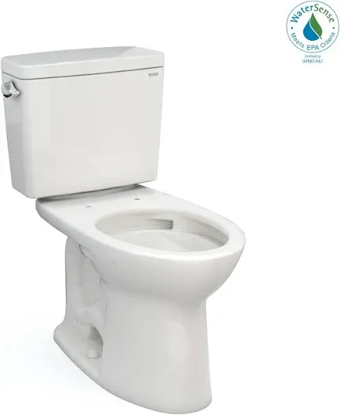 Toto Drake Transitional Two Piece Elongated 1.28 GPF Universal Height Tornado Flush Toilet CST786CE