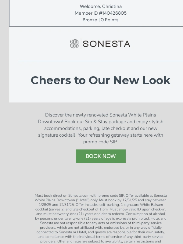 Sonesta - Sip,Stay & Celebrate at Our Newly Renovated Hotel