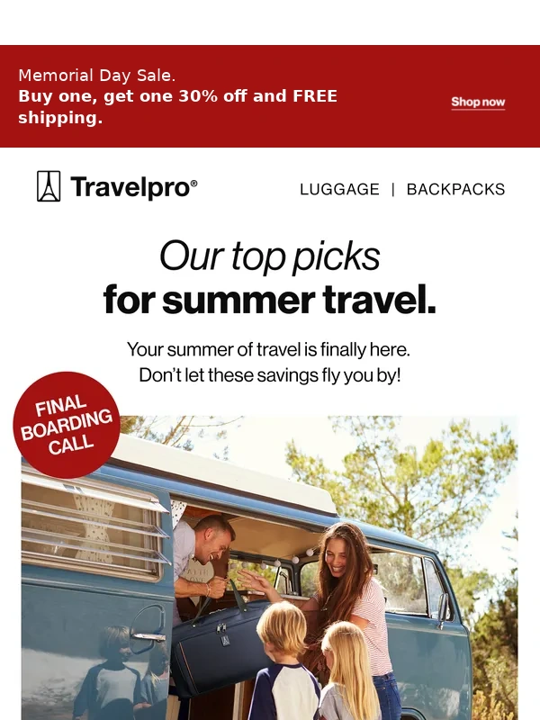 Travelpro - Final hours: Buy one,get one 30% off ??
