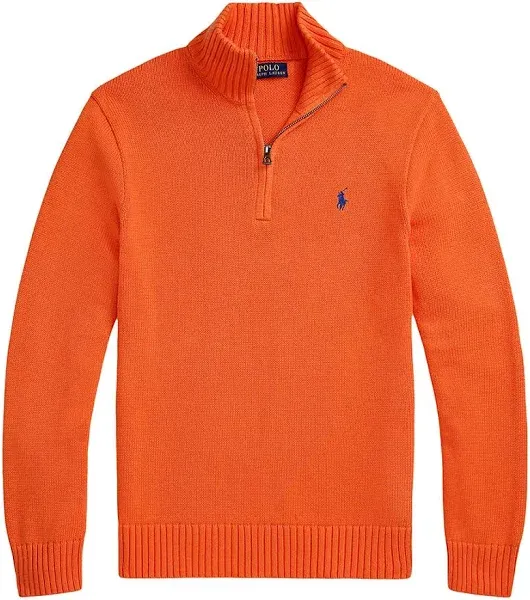 Polo Ralph Lauren Men's Cotton Quarter-Zip Sweater