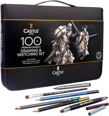 Castle Art Supplies 100 Piece Drawing & Sketching Set