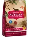 Nutrish Dry Dog Food, Real Beef, Pea & Brown Rice Recipe Whole Health Blend for Adult Dogs, 40 lb. Bag, Packaging May Vary (Rachael Ray)
